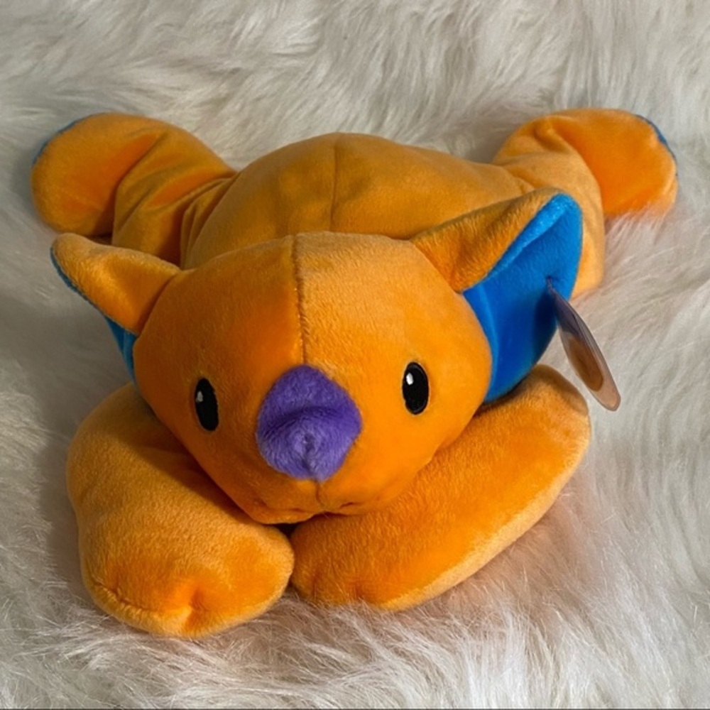 Vintage Ty 1998 Orange Bear
